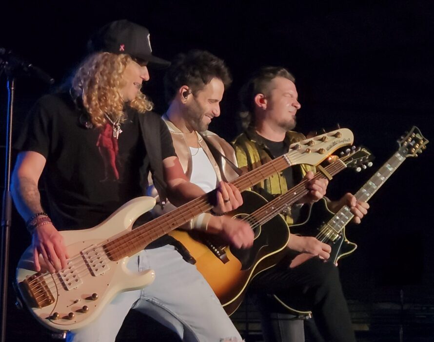 Barry Knox (bass/backing vocals), Matt Thomas (guitar/lead vocals), and Josh McSwain (guitar/piano/backing vocals) - Photo by Christina Keys - Keys Images/Country Entertainment News