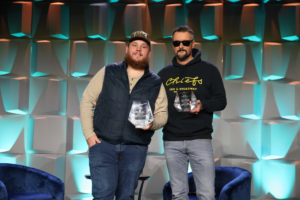 Luke Combs and Eric Church were awarded the Country Radio Broadcasters (CRB) 2025 Artist Humanitarian Award at CRS 2025.