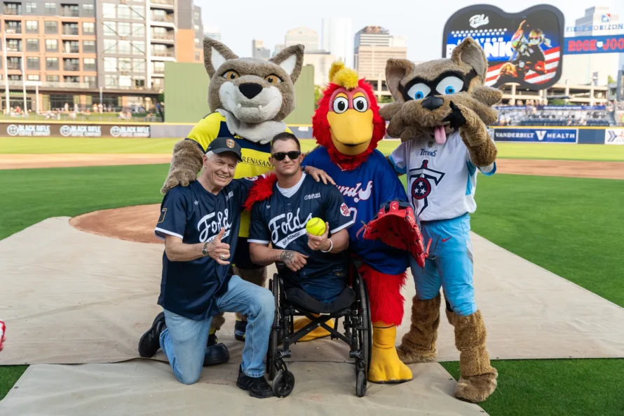 Rock 'N Jock 2025 Celebrity Softball Game at First Horizon Park in Nashville, TN. Photo courtesy of the Nashville Sounds.