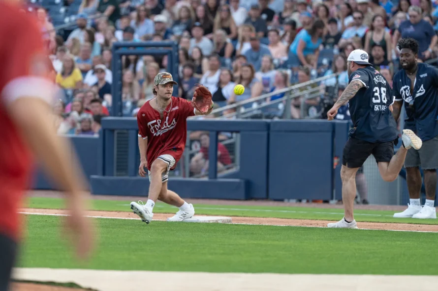 Rock 'N Jock 2025 Celebrity Softball Game at First Horizon Park in Nashville, TN. Photo courtesy of the Nashville Sounds.